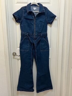 Ava & Viv denim jean jumpsuit romper size 16